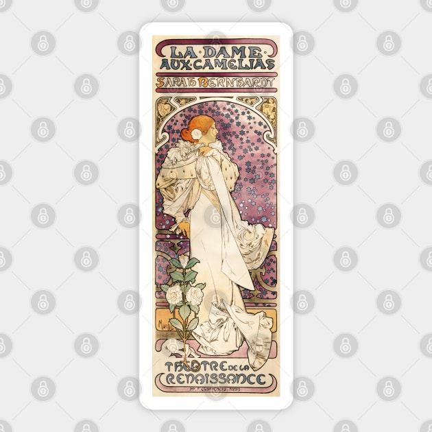 Sarah Bernhardt as Camille Sticker by UndiscoveredWonders